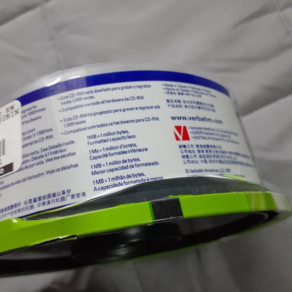 Verbatim CD-RW Discs 700MB80mins 4X 25pk - Picture 2 of 5